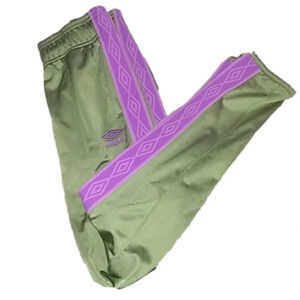 Umbro Olive Green and Purple Joggers Track Pants